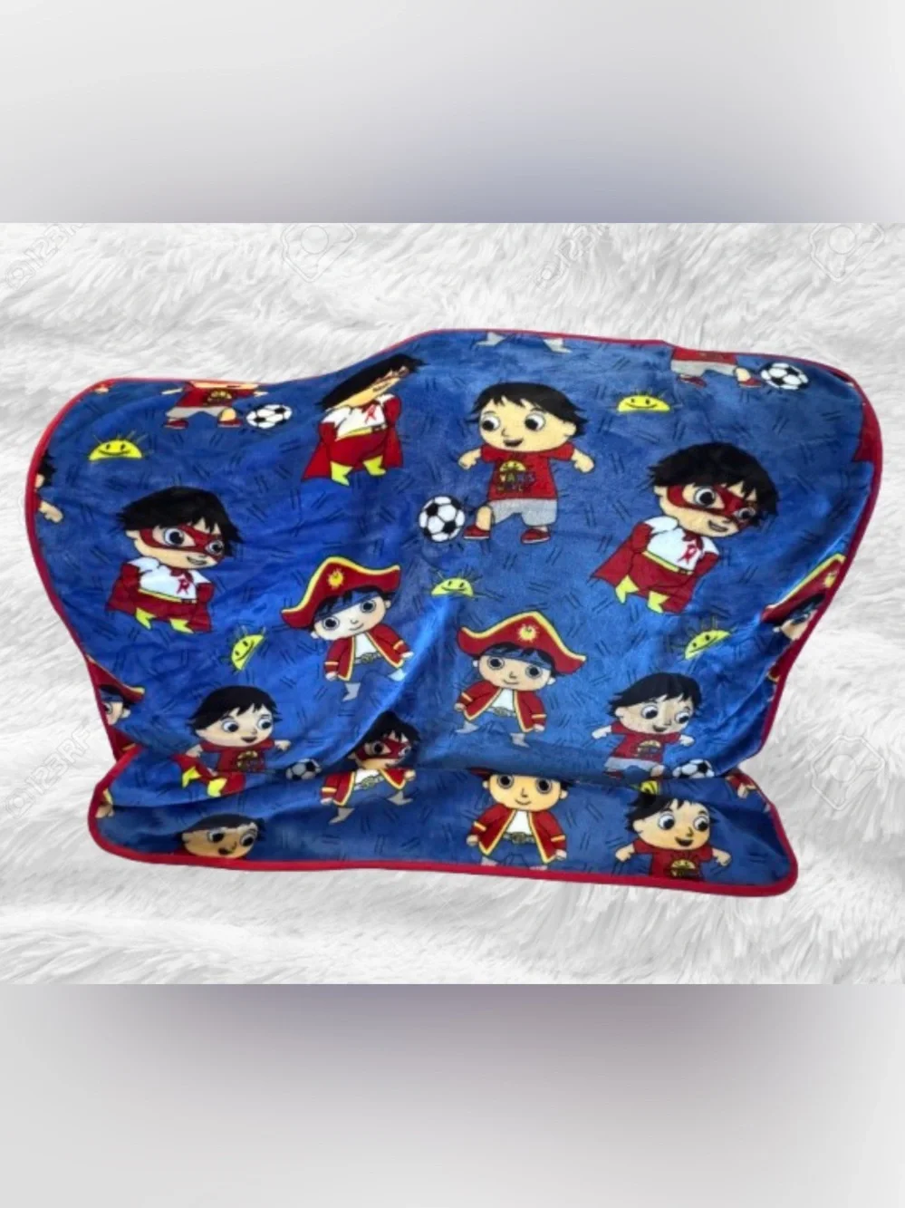 Bundle of Ryan’s World Blankets: Wearable Cape Throw & Plush Throw